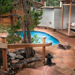 Outdoor hot tubs at Ten Thousand Waves